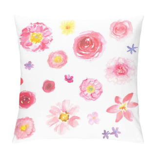 Personality  Vector Floral Watercolor Design Pillow Covers