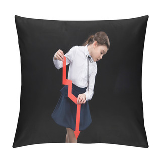 Personality  Girl With Red Arrow Pillow Covers