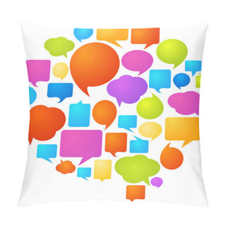 Personality  Colorful Speech Bubbles Pillow Covers