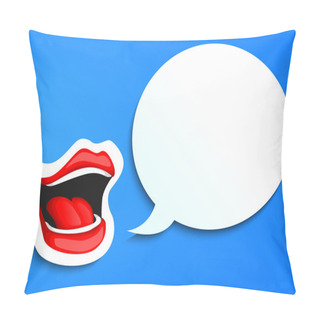 Personality  Speaking Mouth Pillow Covers