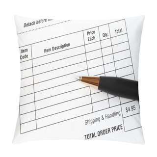 Personality  Fill In The Purchase Items In An Order Form Pillow Covers