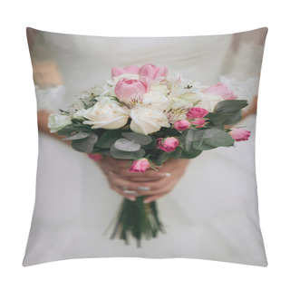 Personality  Bride Boho Style. Those Girls Are Not Seen Are Only Visible Hand Pillow Covers