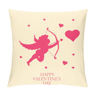 Personality  Valentine's Greeting Card. Happy Valentine's Day Pillow Covers