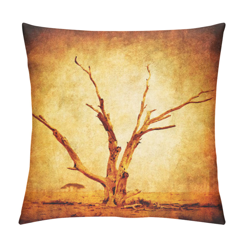 Personality  Dry Grunge African Tree Pillow Covers