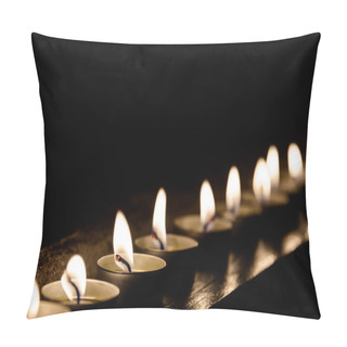 Personality  Candles In A Row Pillow Covers
