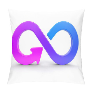 Personality  Infinity Symbol. Image With Clipping Path Pillow Covers