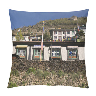 Personality  Tibetan Style Houses Pillow Covers