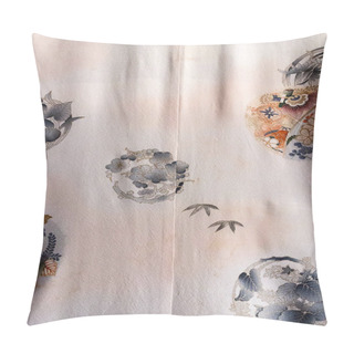 Personality  Vintage Traditional Japanese Silk Kimono Japan Pattern On Decora Pillow Covers