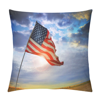 Personality  Old Glory Flag Pillow Covers