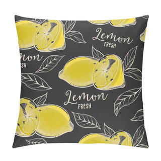 Personality  Lemon Seamless Pattern Background.  Pillow Covers