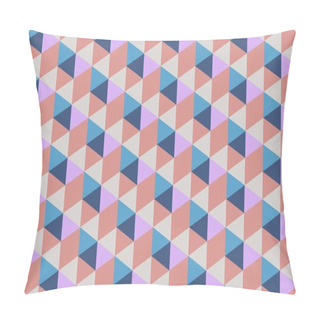 Personality  Modern Colorful Backdrop With Hexagonal Pattern Pillow Covers