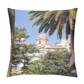 Personality  Scenic View Of Cathedral Tower In Spain Pillow Covers