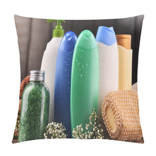 Personality  Plastic Bottles Of Body Care And Beauty Products Pillow Covers