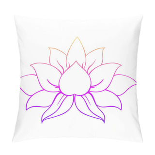 Personality  Decorative Ornamental Lotus Flower Symbol.  Pillow Covers