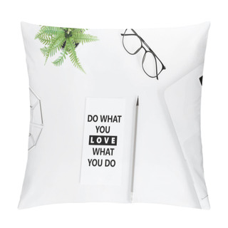 Personality  Motivational Quote On Modern Workplace Pillow Covers