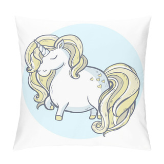 Personality  Cartoon Magic Unicorn. Pillow Covers