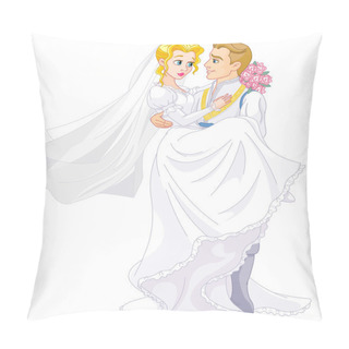 Personality  Happy Royal Couple Pillow Covers