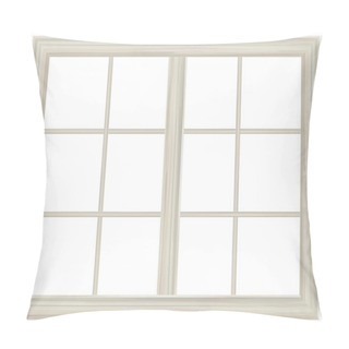 Personality  Window Frame Isolated. Pillow Covers