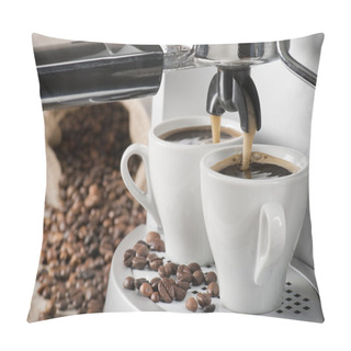 Personality  Coffee Machine Pillow Covers