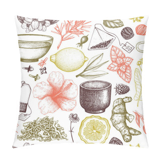 Personality Design Of Tea Card Pillow Covers