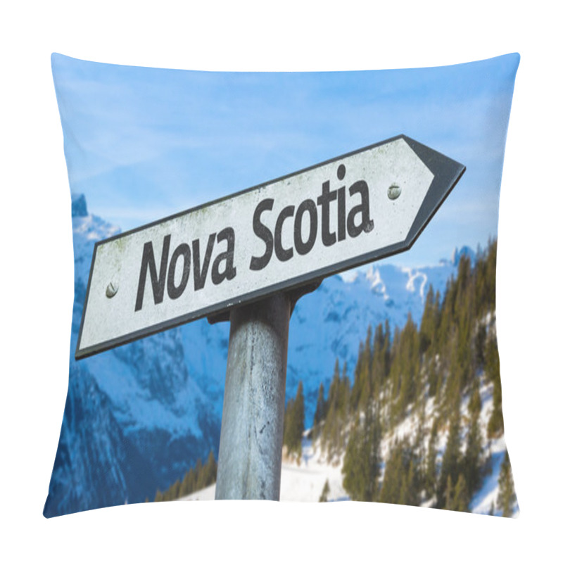 Personality  Nova Scotia Direction Sign  Pillow Covers