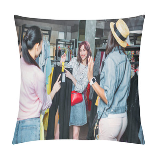 Personality  Multicultural Friends In Boutique   Pillow Covers