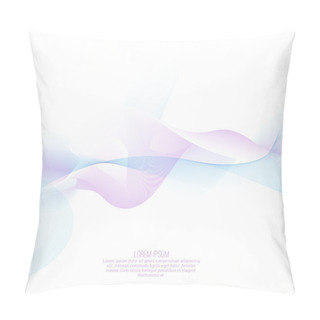 Personality  Techno Vector Abstract Background With Soft Lines. Pillow Covers