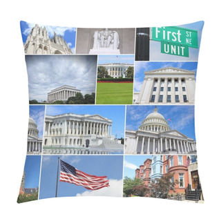 Personality  Washington - Travel Collage Pillow Covers