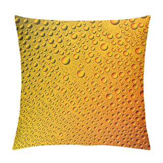 Personality  Water Drops Spectral Gradient Orange Yellow Sun Summer Gold Colors Rainbow Colorful Beading Lotuseffekt Tau Sealing Pillow Covers