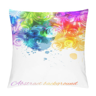 Personality  Swirly Floral Background Pillow Covers
