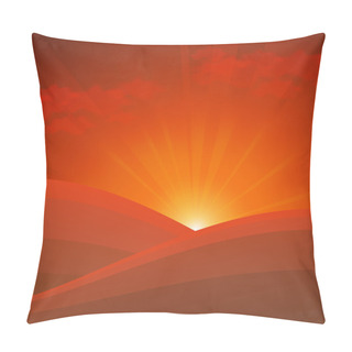Personality  Sun Rises2 Pillow Covers