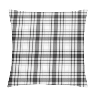 Personality  Black And White Plaid, Checkered, Tartan Seamless Pattern Suitable For Fashion Textiles And Graphics Pillow Covers