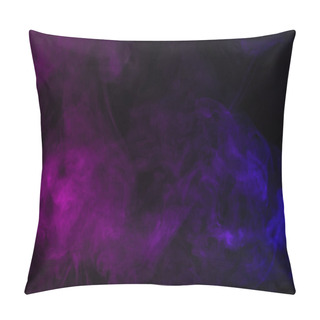 Personality  Abstract Black Background With Violet And Purple Smoke   Pillow Covers