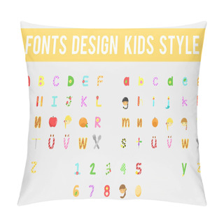 Personality  Colorful Kids Alphabet Pillow Covers