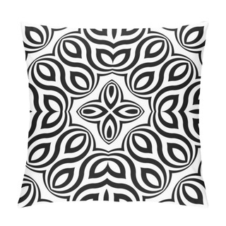 Personality  Design Seamless Monochrome Waving Pattern Pillow Covers