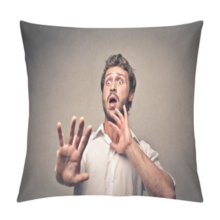 Personality  Scared Man Pillow Covers