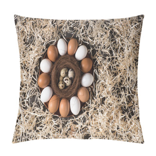 Personality  Chicken And Quail Eggs  Pillow Covers