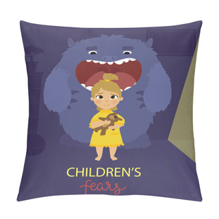 Personality  Childrens Fears Poster Pillow Covers
