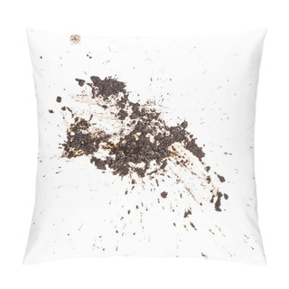 Personality  Mud Splat Pattern Isolated On A White Background Pillow Covers