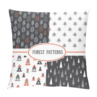 Personality  Patterns With Stylish Christmas Trees Pillow Covers