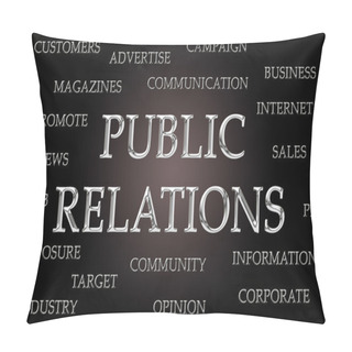 Personality  Public Relations Word Cloud Pillow Covers