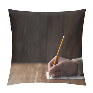 Personality  Woman's Hand Writing On Paper Pillow Covers