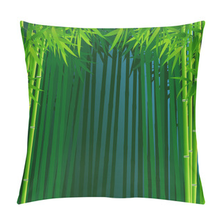 Personality  Bamboo Forest Background Pillow Covers