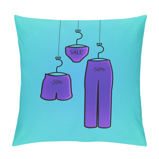 Personality  Sale Icons -  Vector Illustration  Pillow Covers