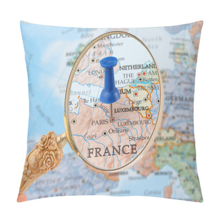 Personality  Paris Map Tack Pillow Covers
