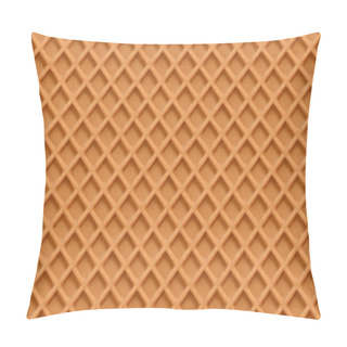 Personality  Waffles, Seamless Texture Vector Pillow Covers