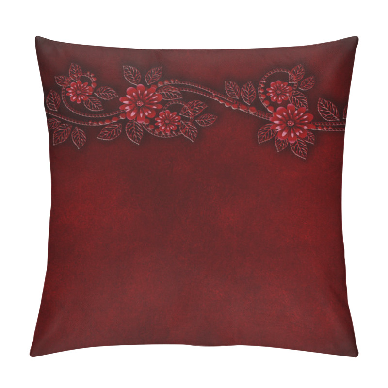 Personality  Floral Relief Pattern On A Grunge Background Pillow Covers