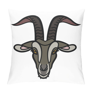 Personality  Goat Head Icon Pillow Covers