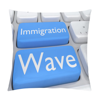 Personality  Immigration Wave Concept Pillow Covers