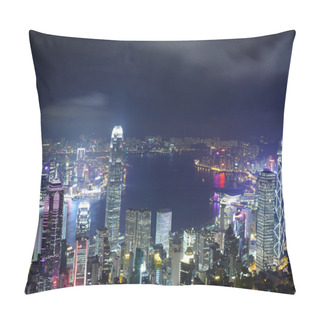Personality  Night View Of Hong Kong Pillow Covers